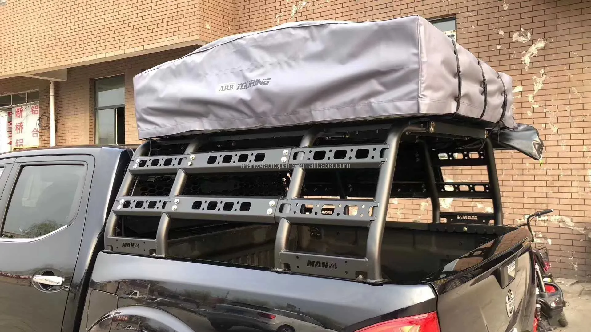 Deluxe Universal Roll Bar Bed Rack for Pickup Truck - Durable & Versatile