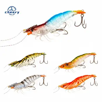CHEERY Wholesale 14.5g 9cm Slow Sinking Saltwater Luminous Artificial Fishing Lures Artificial Shrimp, Plastic Hardbody Lure – Hard Lure – view 2