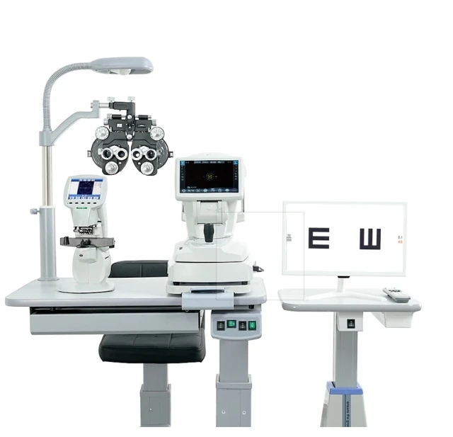 Optometry Auto Refractor Chair Unit Ophthalmic UnitInstruments Auto Refractometer LCD VisionLensmeter One-stop Optical Room