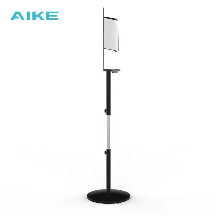 AK12ZJE Universal Removable Height Adjustable Soap Dispenser Holder Metal Floor Stand for Soap Dispenser