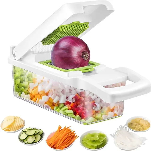 Multifunctional 12 in 1 Vegetable Cutter Slicer Fruit Food Vegetable Grater Slicer Vegetable and Fruit Chopper Machine for Food