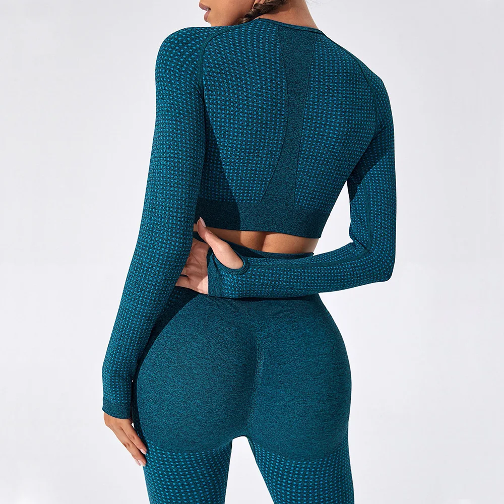 Custom Sportswear New Spandex High Waist Yoga Wear Womens Gym Jacket