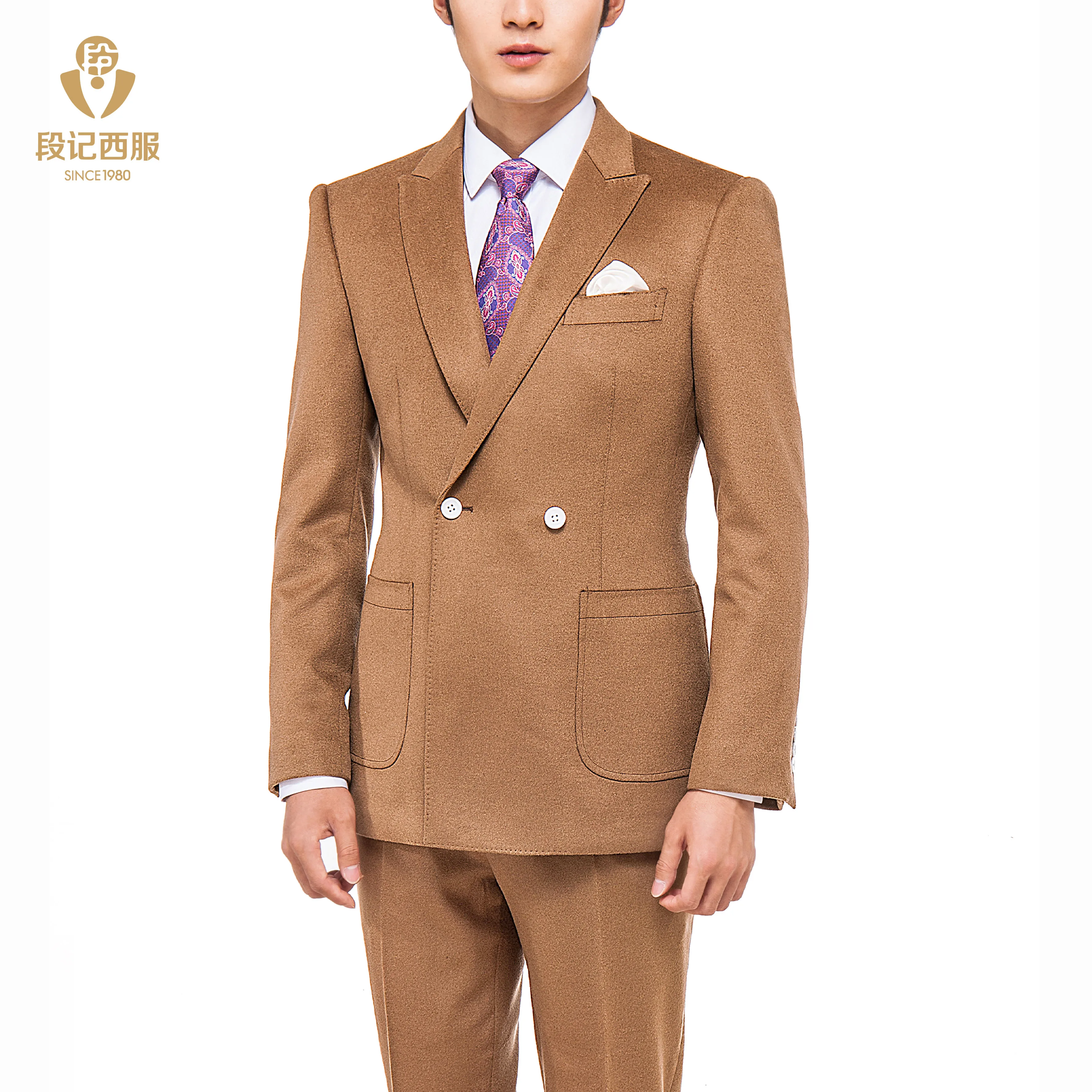 Zakelijke Kleding Heren Men's Two-piece Suit Jacket Pants Office Attire Men Double-breasted Suit Anzug Men Business Suits
