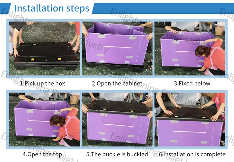 Durable and Reusable Large PP Honeycomb Gaylord Solid Returnable Collapsible Foldable Pallet Sleeve Pack Box for Auto Parts