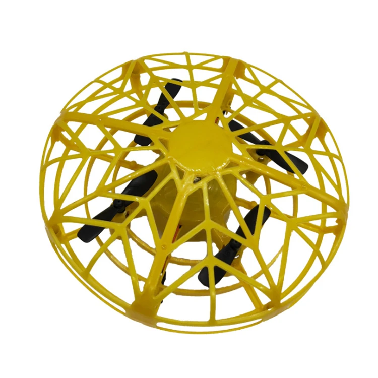 Мини Инфракрасный индукционный самолет НЛО летающий шар Круглые игрушки красочные светодиодные огни ручное управление безопасность Радиоуправляемый вертолет Дрон для детей