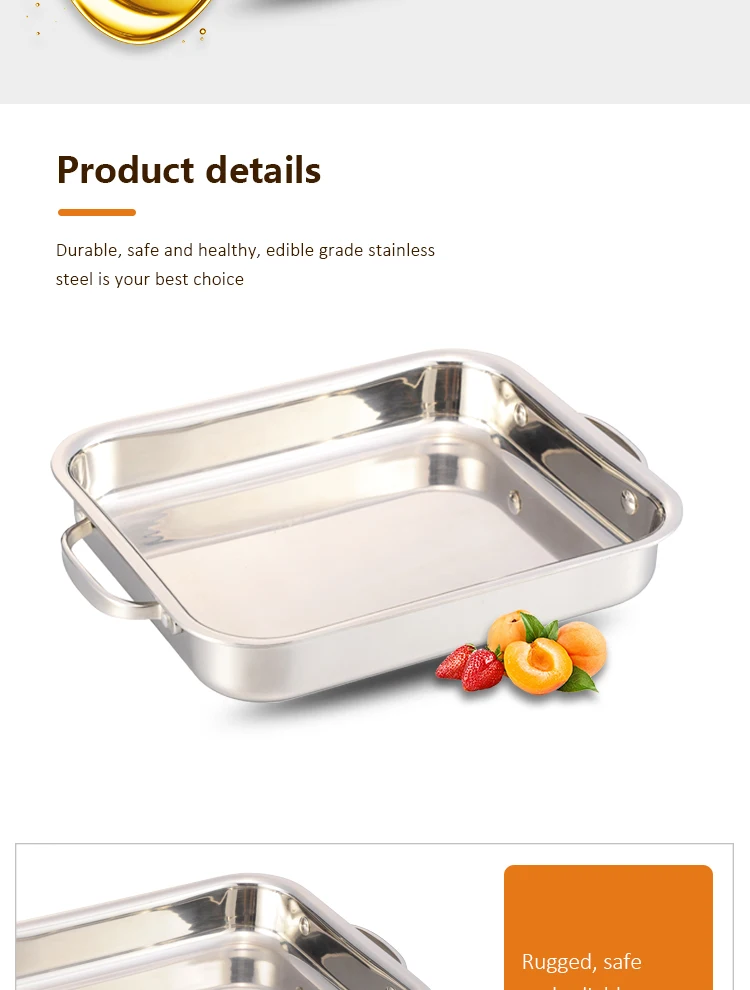 Latest Products Material Rectangular Tray Cook Tray Cook Rectangular Serving Tray factory