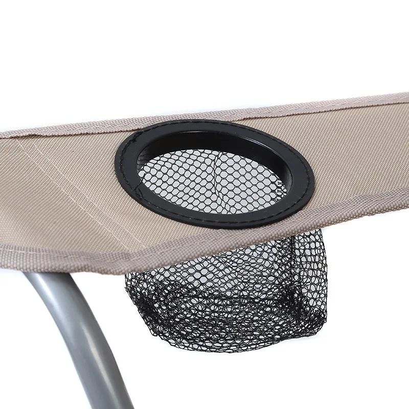 Portable Single Beach Chair with Sunshade Canopy Outdoor Oxford Fabric Camping Chair for Fishing