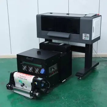 A3 DTF Printer with xp600 i3200 head with shaker powder machine transfer