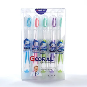 OEM Customized High Quality Bulk Plastic Manual Adult Toothbrush Soft Biodegradable Home Use for Personalized Logo Customization