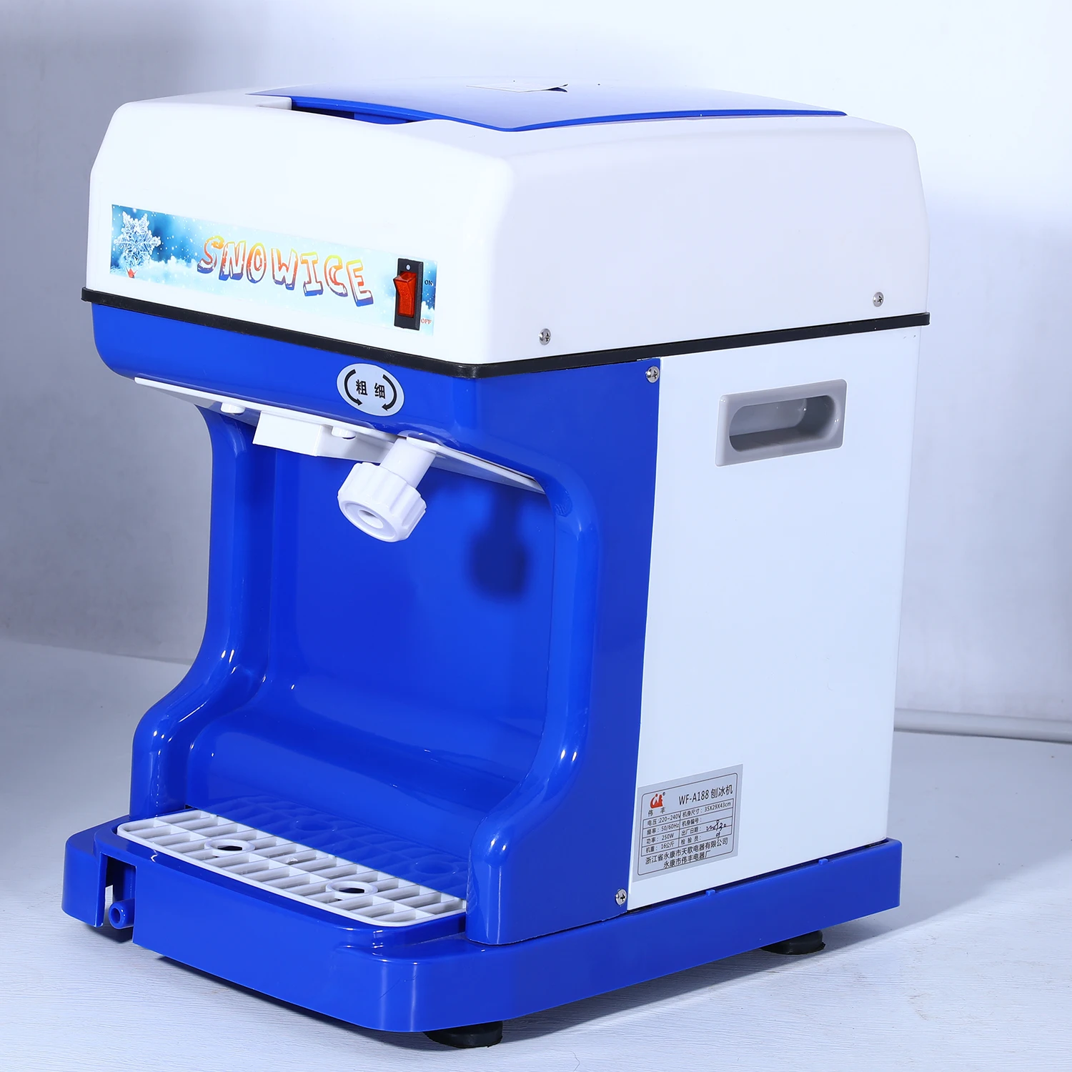 WF-A188 Snow Cone Maker - Efficient Ice Shaving Machine
