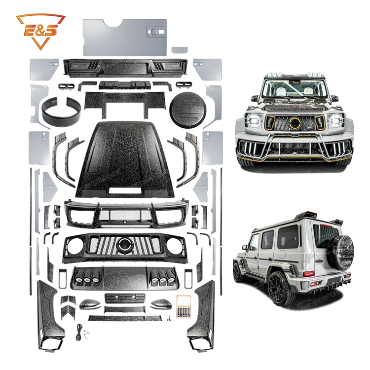 2025 Forged Dry Carbon Fiber Body Kit For Mercedes Benz G Class W465 G63 G350 G500 M Style Bumper
