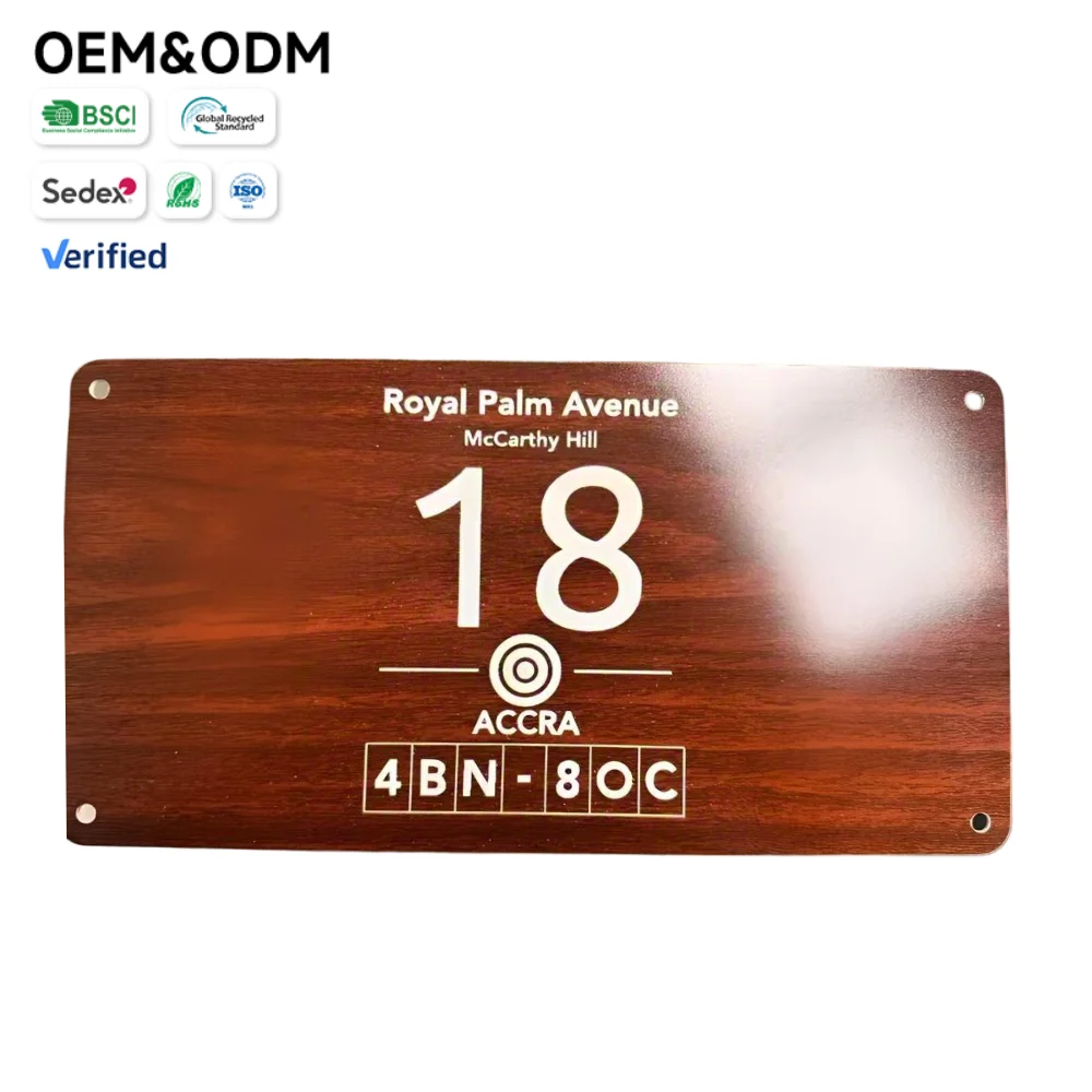 Custom Design Custom Logo Sign Free Revision Low MOQ for Engraving Labels Name Plate Traffolyte Sign