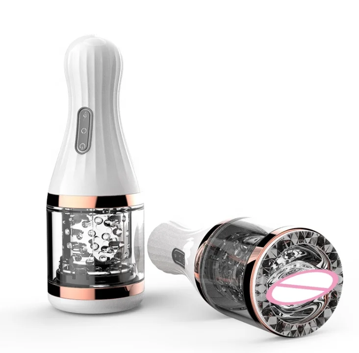 Male Masturbate Cup Voice Masturbator & 360 Degree Rotate 3D Vagina  Vibrator Erotic Pussy 7 Speeds Sex Toys for Men