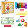 Kit de arcilla ligera de 36 colores