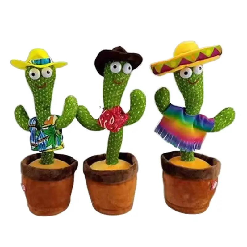 Hot Sales Dancer Cactus Cute Soft Stuffed Toy Electronic Shake Dancing Cactus  Bailarin Plush Toys| Alibaba.com