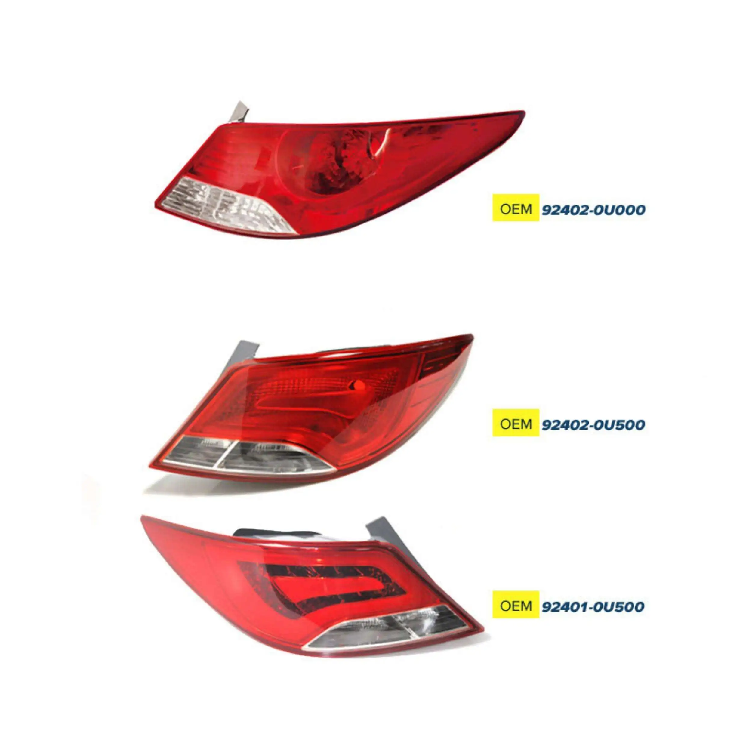 Factory Custom Halogen & Xenon Tail Lights Accessory for Hyundai Accent Led Tail Lamp