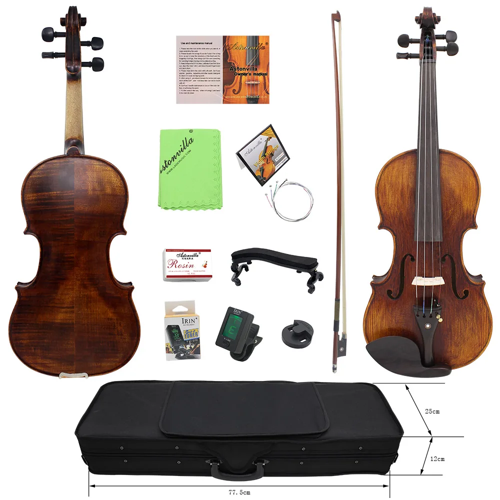 IRIN 4/4 Antique Matte & Bright Handmade Acoustic Violin from Yiwu IRIN 4/4 Antique Matte & Bright Handmade Acoustic Violin from Yiwu