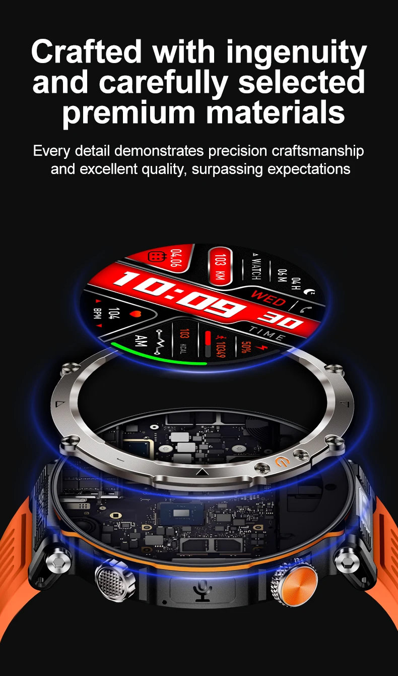 Chinese factory supplier supply  Outdoor Sport Ht30 Smart Watch With Flashlight 1.7inch Bt Call 600mah Heart Rate Waterproof Relojes Men Smartwatch 2025 - Buy Ht30 Smart Watch men Sports Smartwatch Smartwatch