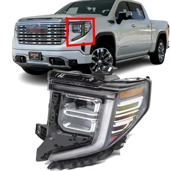 LED Headlight For GMC Sierra 1500 Denali 2022 2023 2024 oem 85543195 Headlamp