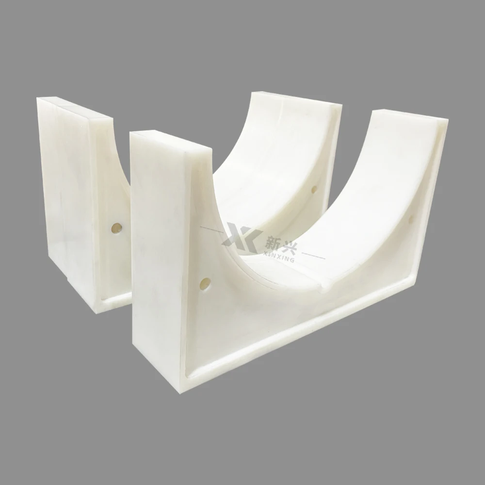 Custom PE Tube Spacers for Tubing / CNC  Plastic Pipe Spacers / HDPE Block Spacer Duct Bank Spacers for Pipe