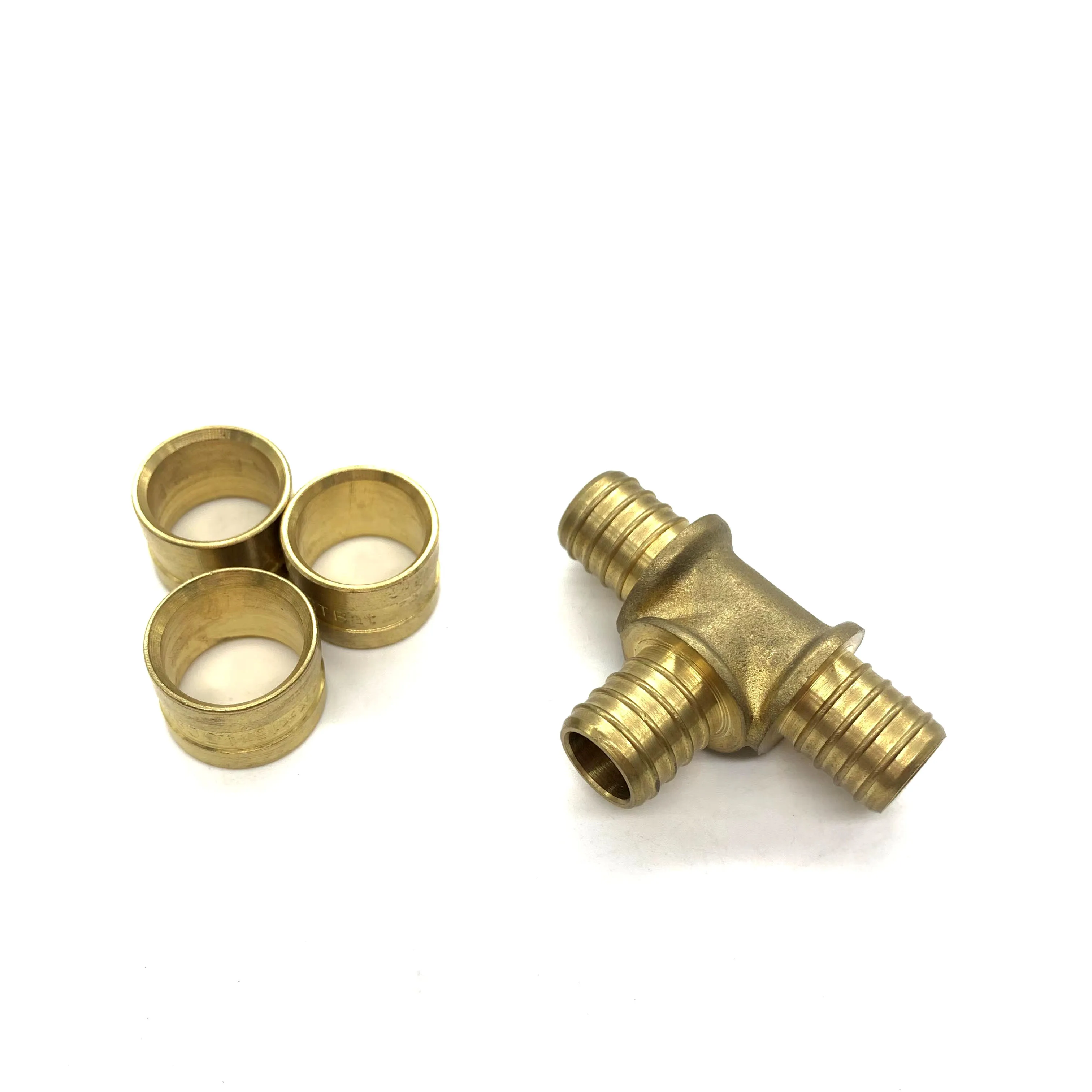 Spanish Style Brass Sliding Fitting For Pex Pipe Used For Floor Heating