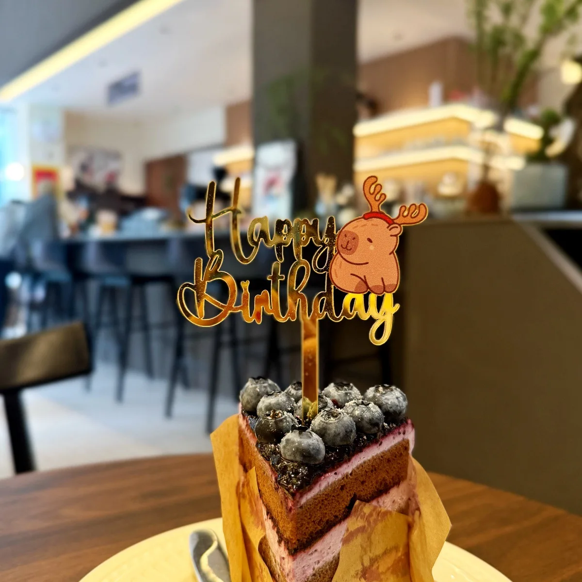 product acrylic printed cartoon birthday cake decoration capybara birthday cake topper party supplies-4