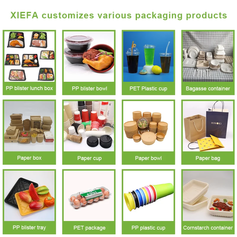 Wholesale Customized Printing of All Sizes of Kraft Paper French Fries Hamburger Pizza Box Containers