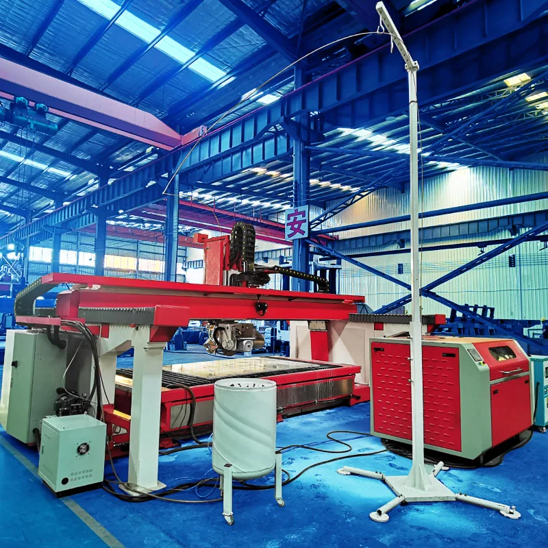 HUALONG Stone Machinery Italian Cnc Software Sawjet 5 Axi Axis CNC Granite Marble Bridge Saw and Water Jet Stone Cutting Machine