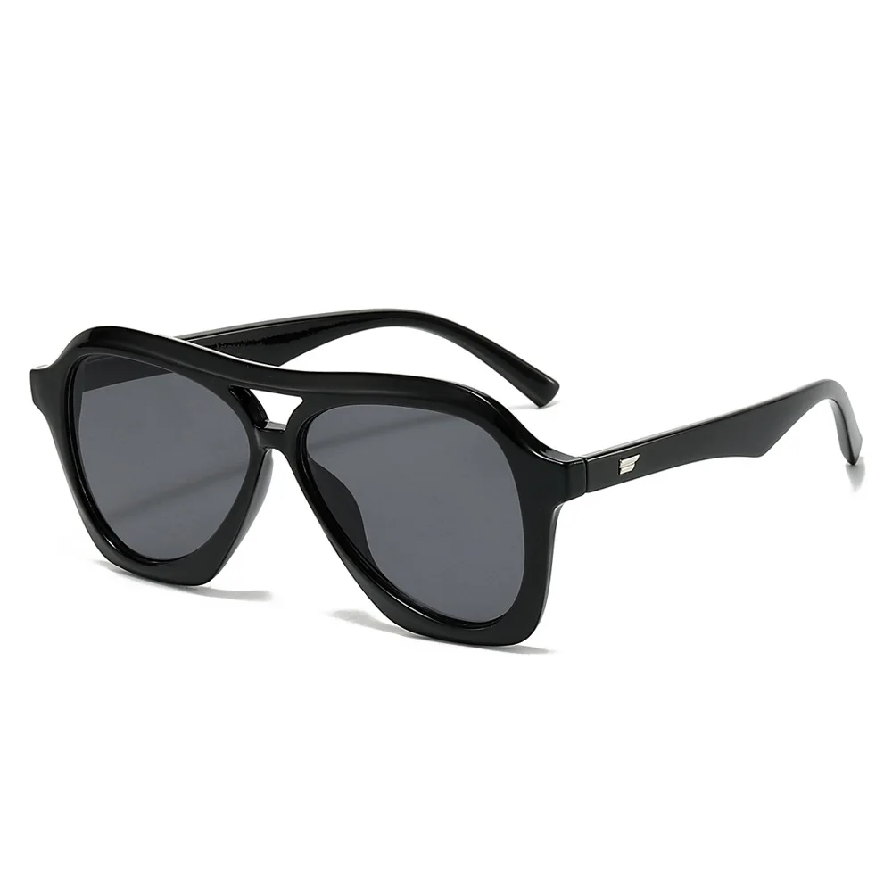 2026 New Retro Double Bridge Irregular Square Sunglasses for  display picture 2