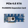 Carte d'extension PCIe 4.0 x16 vers 10x SFF-8654 8i