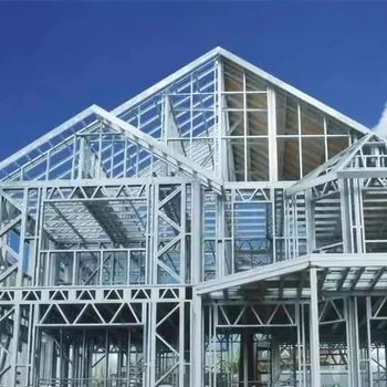 Modern Light Steel Structure Warehouses for Workshop Garage Farmhouse Warehouse Application; for Residential Housing/Villas