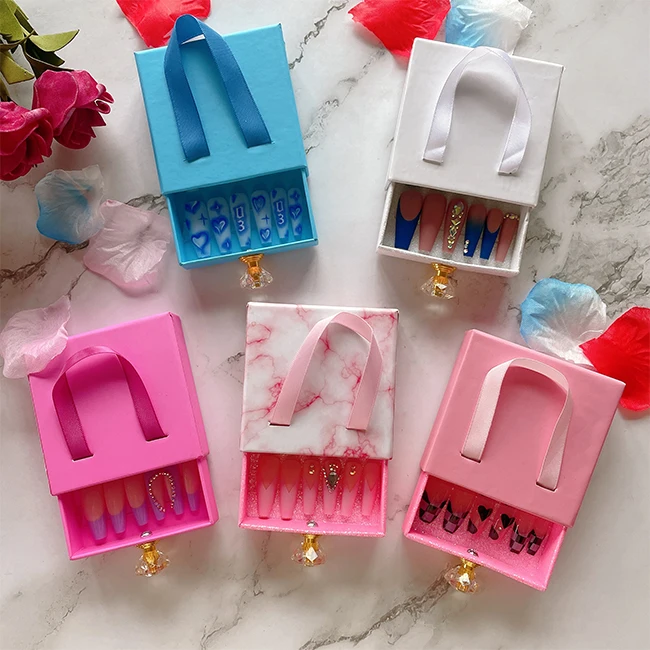 Wholesale Customize Artificial Fingernails Press On Nails Sets Designer