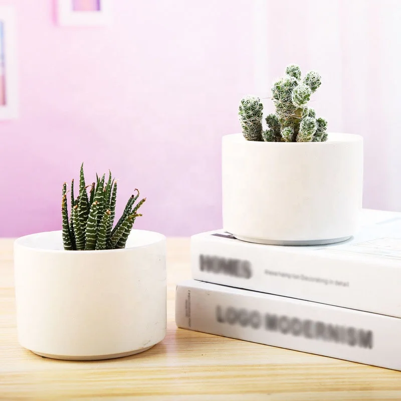 Белая фарфоровая ваза с логотипом для печати оптом, керамический горшок для растений и цветов для домашнего садоводства