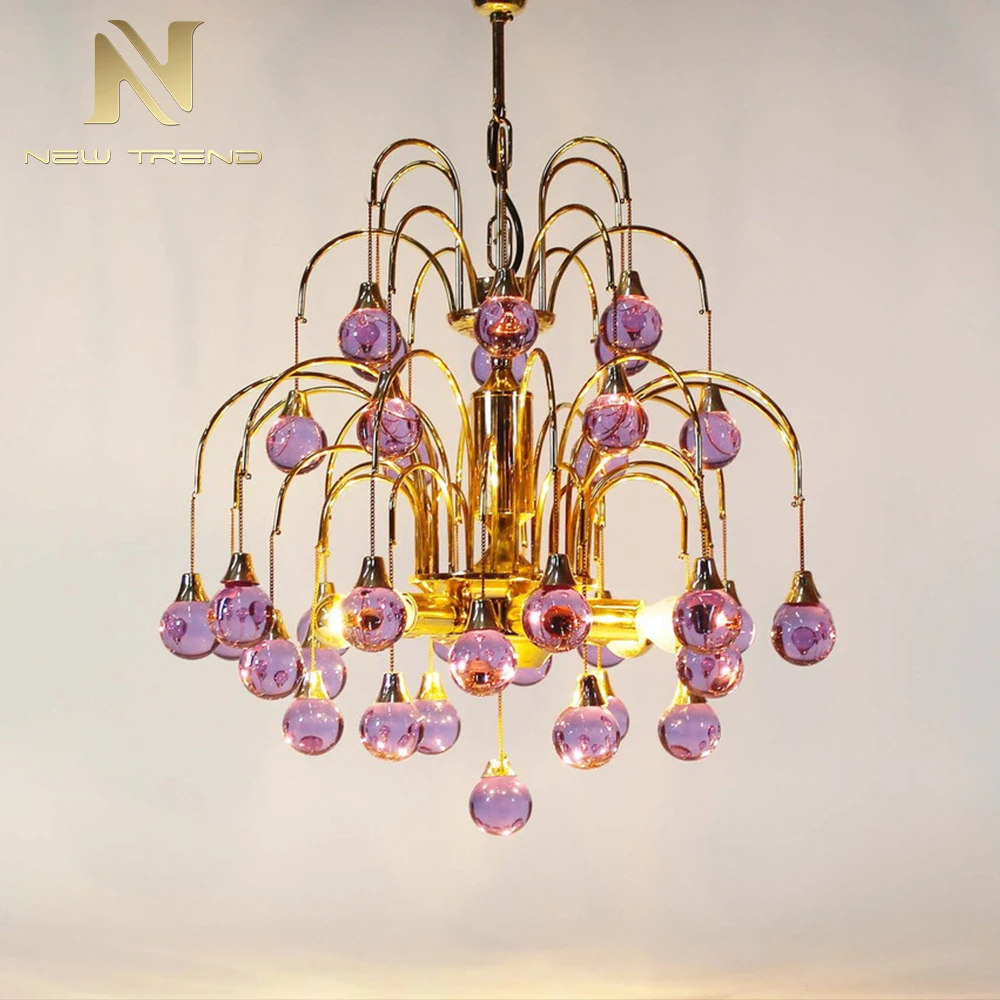 CPL-465 Modern Minimalist Murano Glass Pendant Light – Nordic Style LED Suspension Lamp for Dining Room Chandeliers