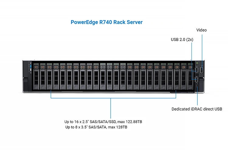 dell poweredge r740 rackmount server | how to rack a... New Poweredge Rack Server Intel Xeon Silver Processor Rack Server For ...