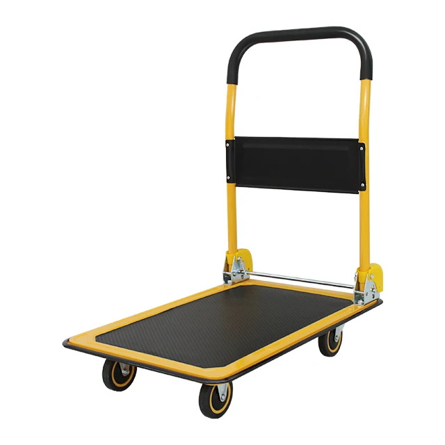 Warehouse Goods Trolley On Wheels Heavy Material Handling Equipment