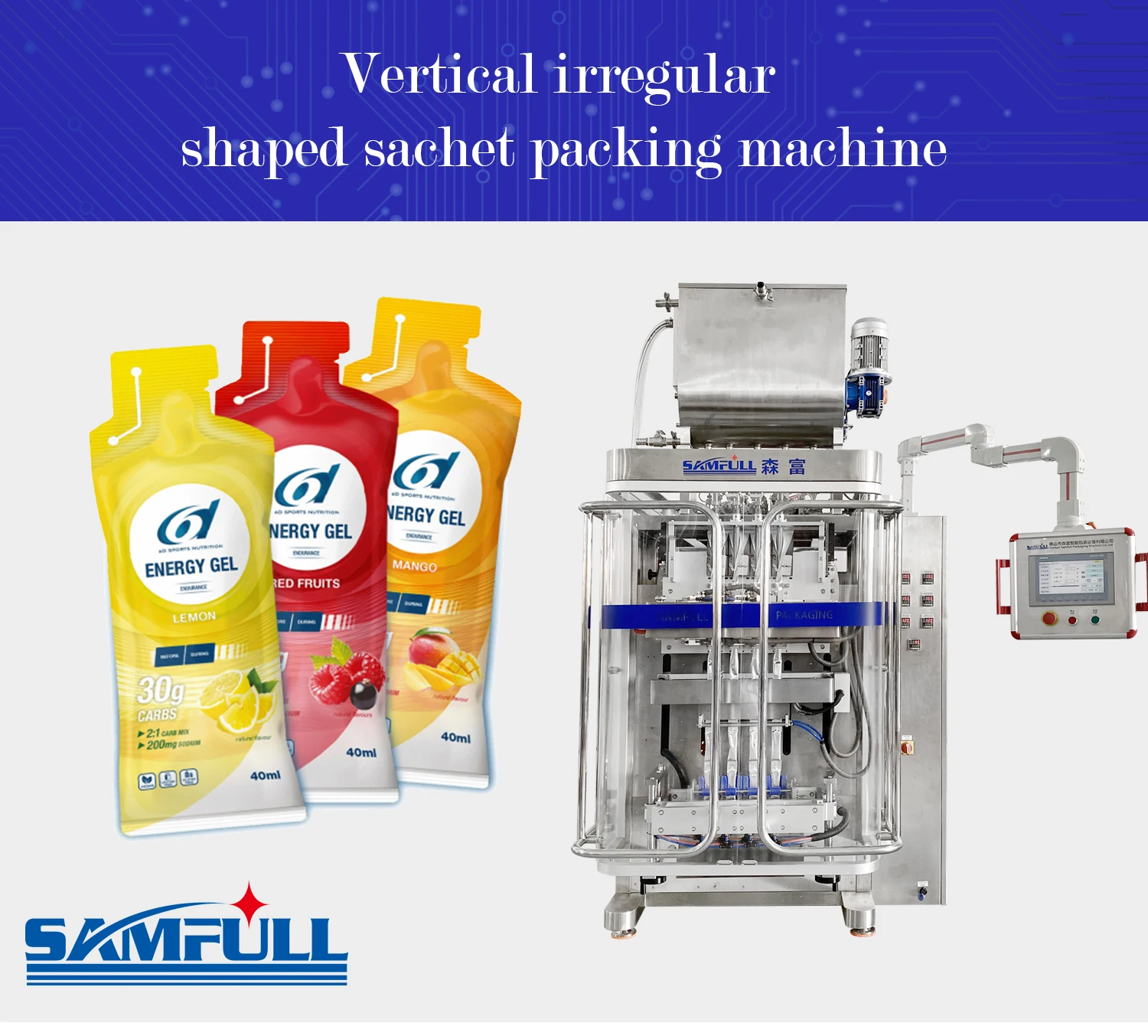 Automatic 4 Lane Irregular Shaped Sachet Liquid Filling Packing Mac ...