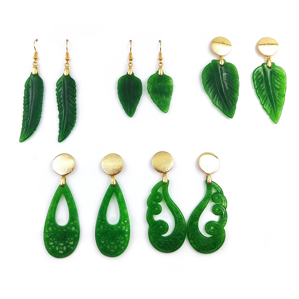 Sage Green Jade Peranakan Stud Earrings – JL Heart Online