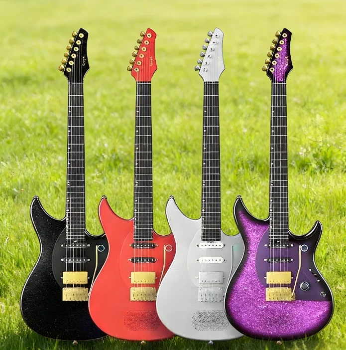 Enya Inspire Pro Smart Electric Guitar with Glossy Finish Carbon