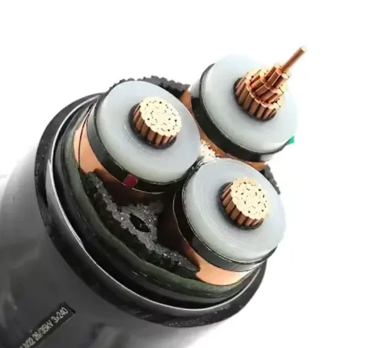 YJV22 3*240mm2 26/35KV copper conductor XLPE insulation PVC sheath medium voltage power cable for construction