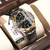 16 Leather Strap silver gold black
