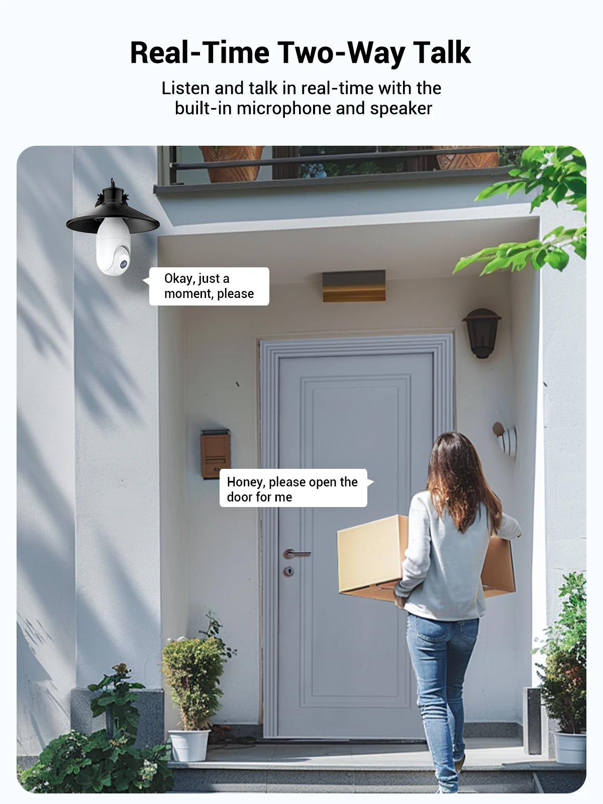 Techage Tuya 1080P 2MP Wifi Ip CCTV Camera Bulb Indoor/Outdoor Mini Light Bulb Two-Way Audio PTZ Memory Card Storage Options