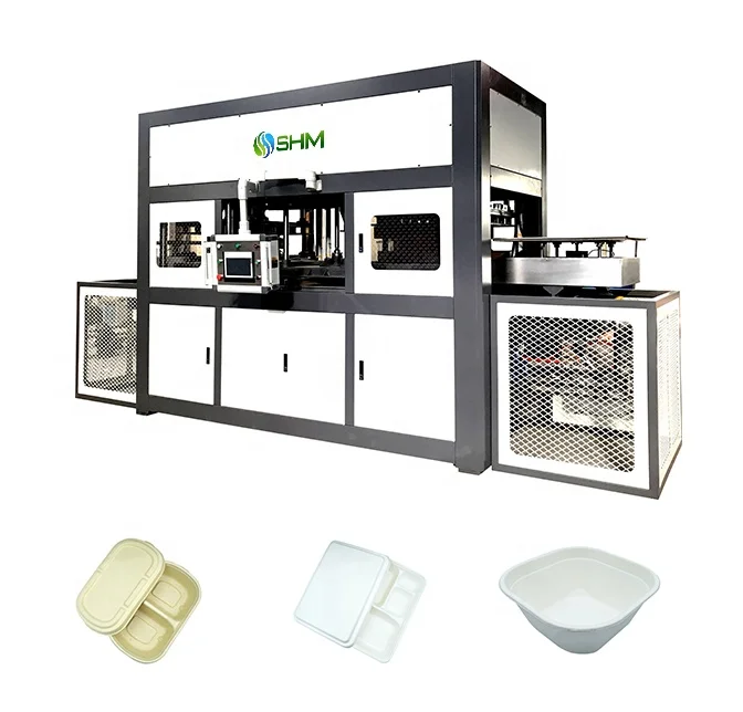 Disposable Compostable Bamboo Dinner Tableware Plates Making Machine for Sale