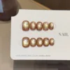 Ongle de haricot de chat américain glacé-981