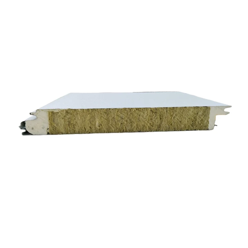 Made in China Building Material fireproof insulated rock wool sandwich panel supplier