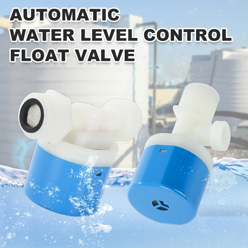 Bonbela Valvola Di Controllo Automatica Del Livello Dell'acqua 3/4 "Valvola A Sfera Galleggiante In Plastica Con Ingresso Superiore Per Serbatoi D'acqua Torri Piscine Valvola A Galleggiante
