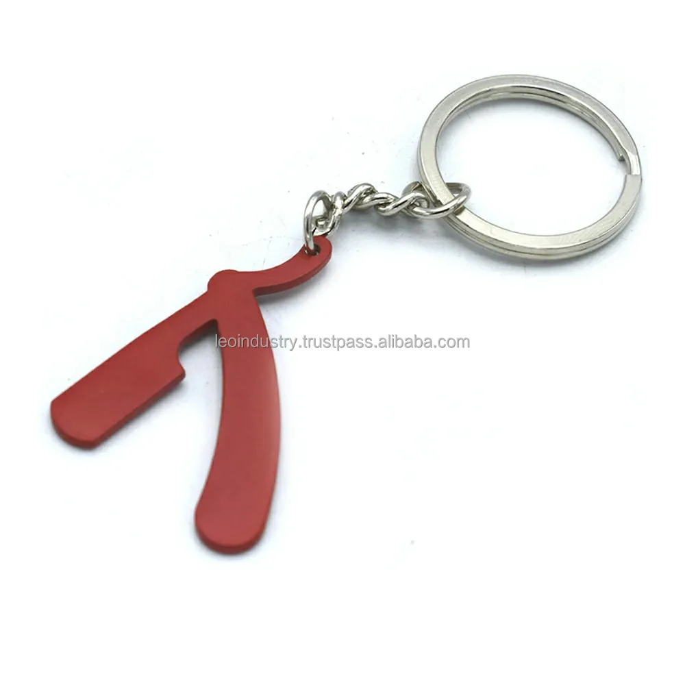 Straight razor Key Chain for Barber / Barber Keychain / Jewelry Keychain