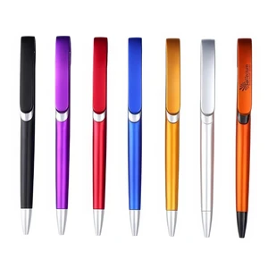 Sports Style Plastic Ballpoint Pen with Custom LOGO Printing for Advertising Company Gifts Promotional