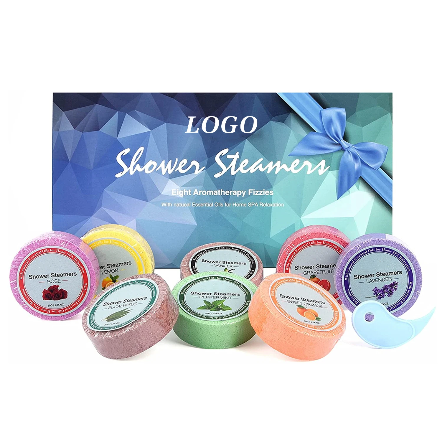Aixin Private Label Natural Pure Essential Oil Perfumed Relaxing Aromatherapy Organic Shower Steamer Tablets Set Bath Tablets