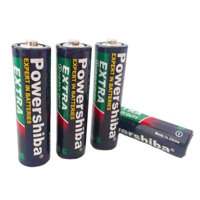 China Suppliers R6 AA BATTERIES Cheap Carbon Dry Cell Zinc Battery 1.5V CARBON ZINC BATTERY